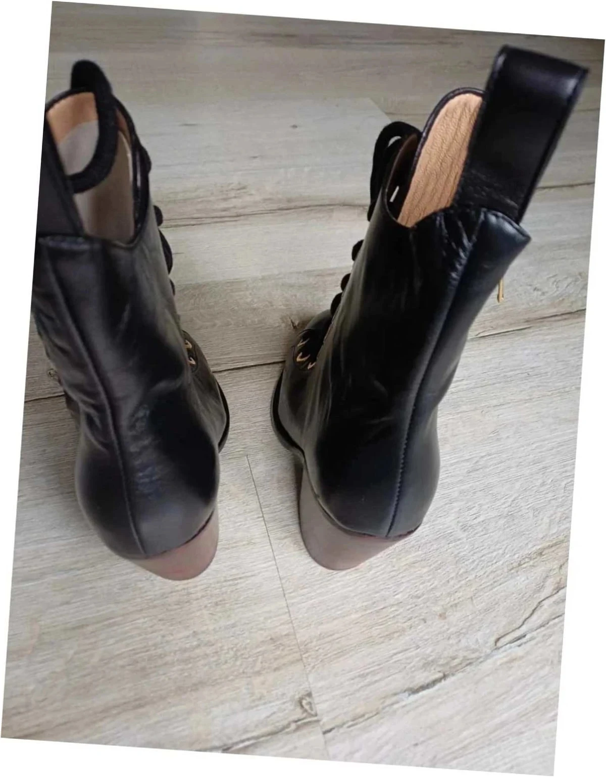 Pièce de créateur Bottines à lacets en cuir Victoria/Tomas – Pointure 36 neuve – photo 5